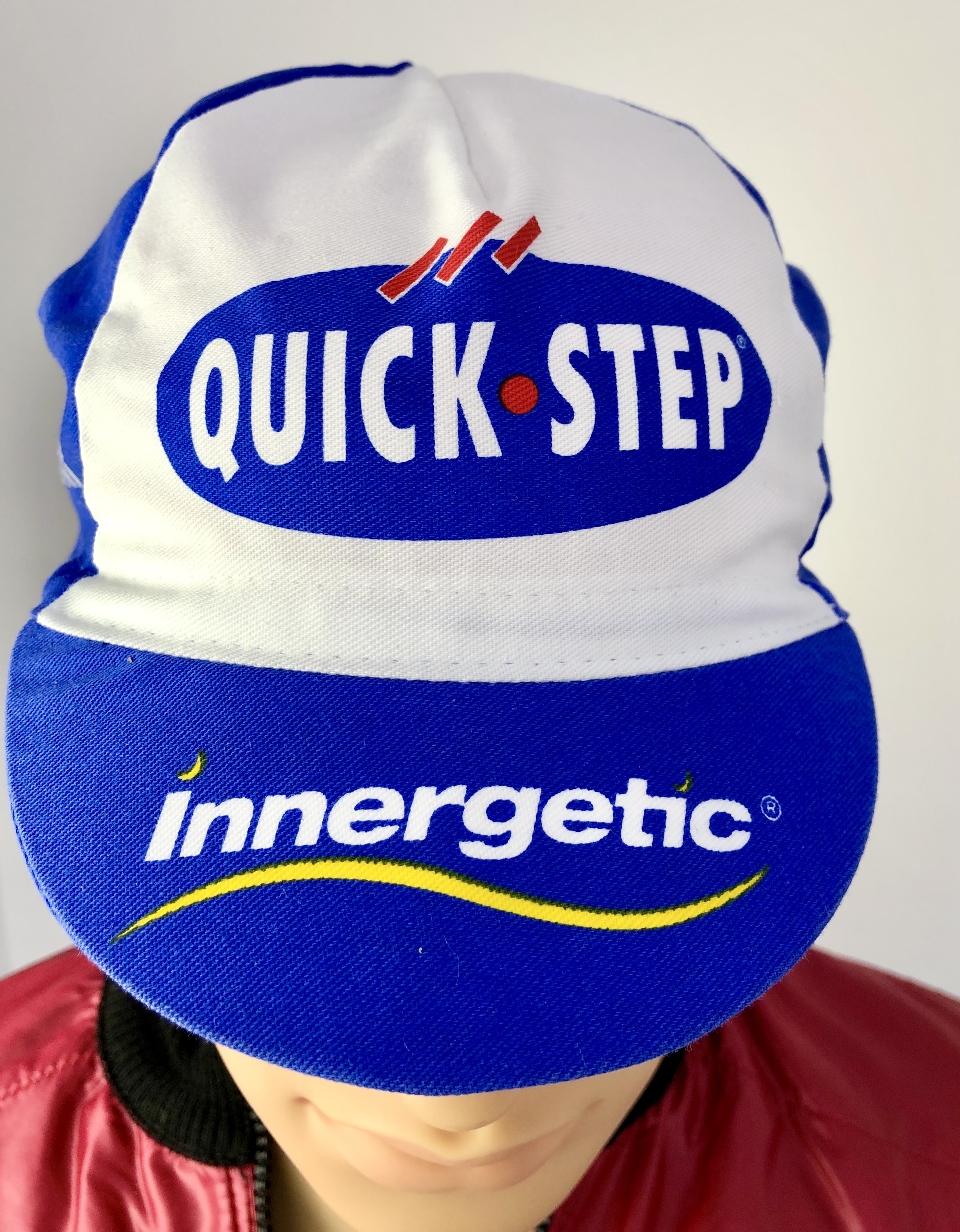 Cycling Cap Team  Quick Step - Innergetic, white / blue