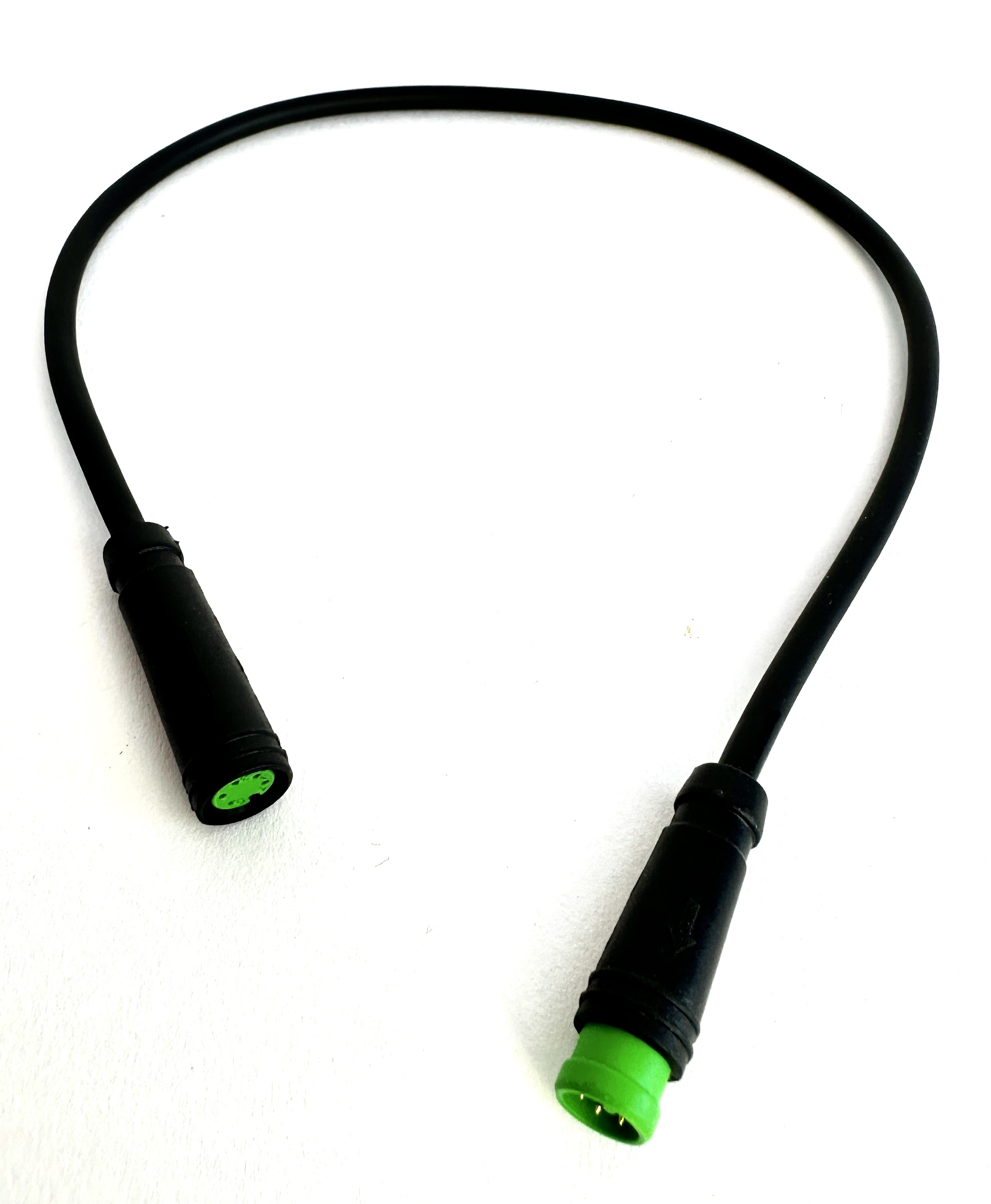 HIGO / Julet cable de extensión de 30 cm para ebike, 5 PIN hembra a macho, verde