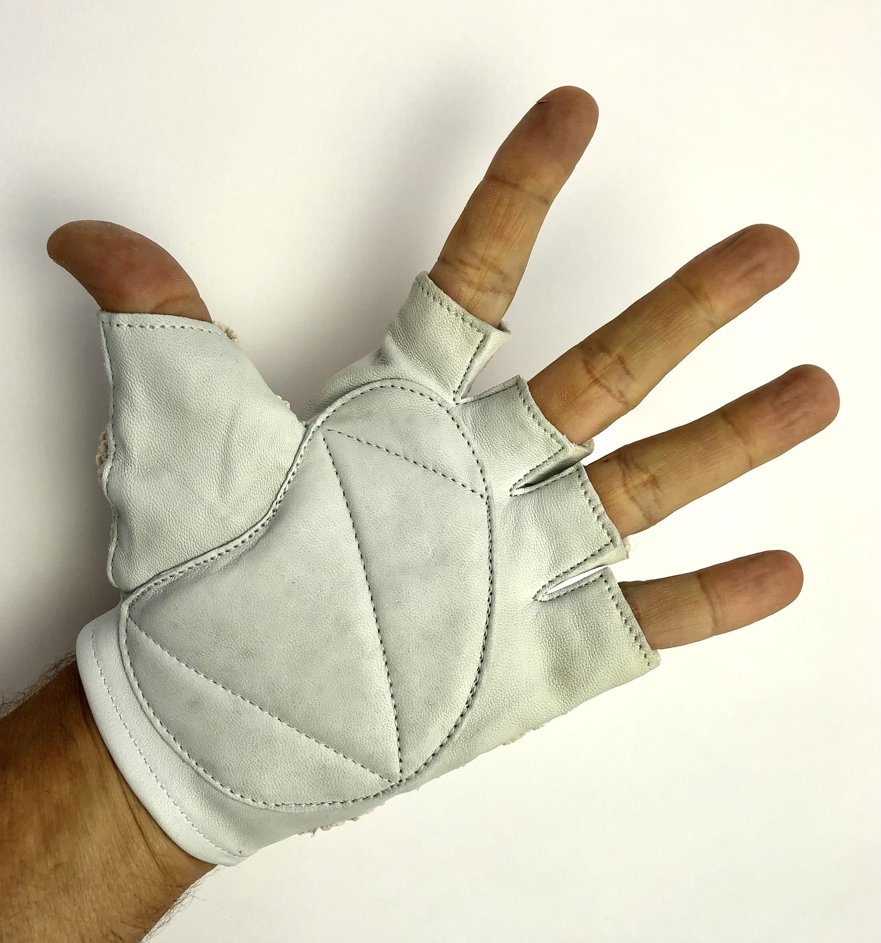 Original GANT 1970s vintage bicycle gloves with chrocheted upper hand Size 11