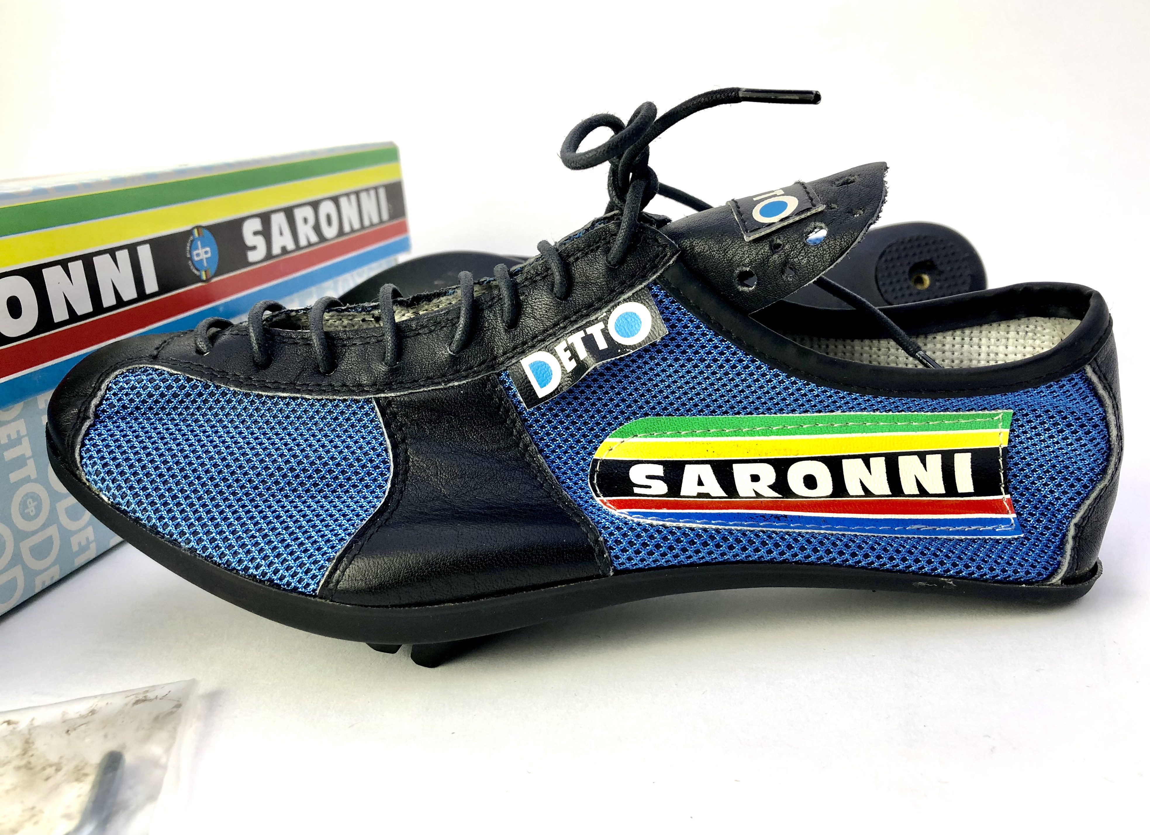NOS Vintage Saronni di Detto Pietro Cycling Shoes Size 38