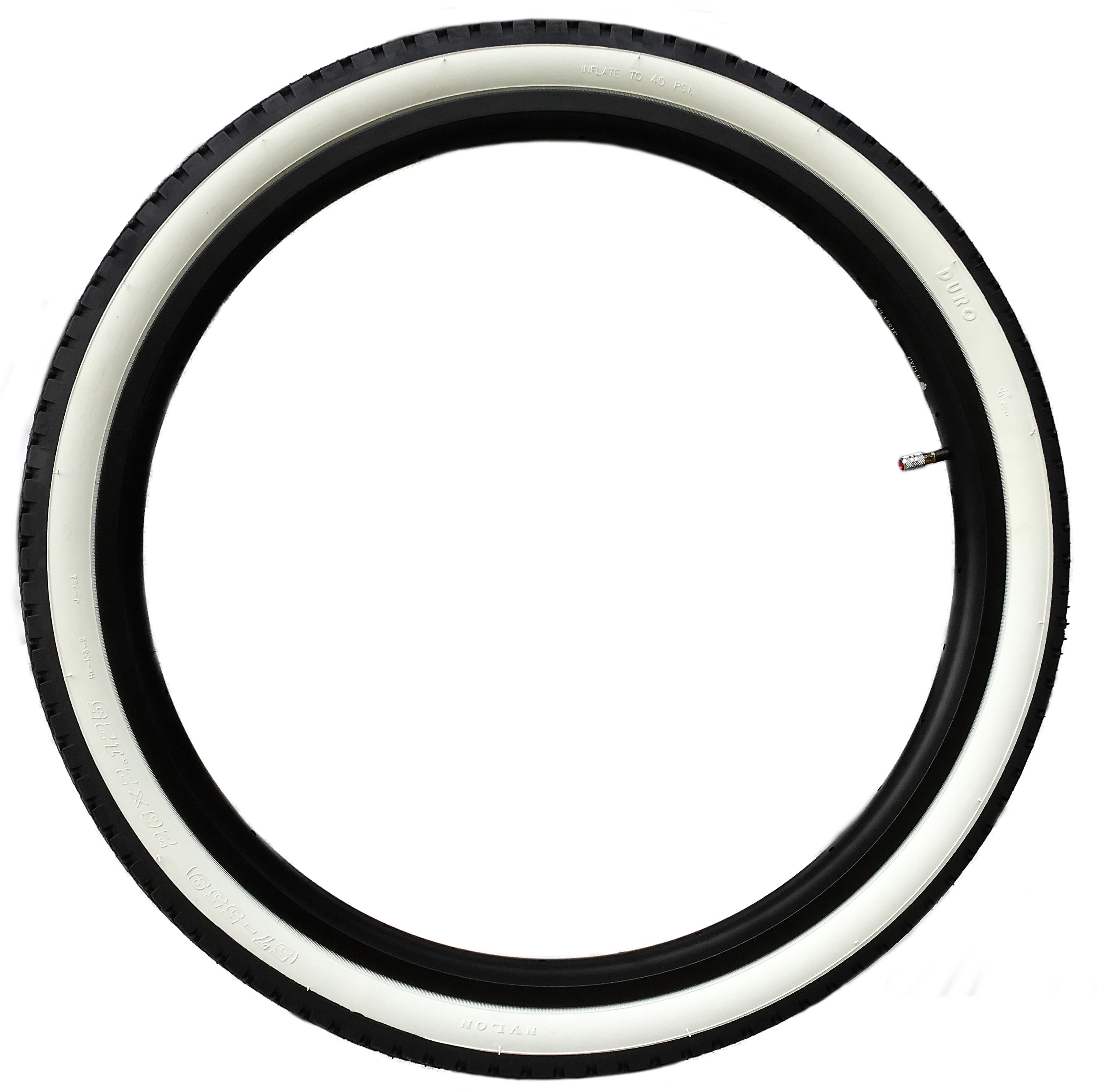 Neumáticos tipo balón Streetking 26 x 2.125, banda blanca