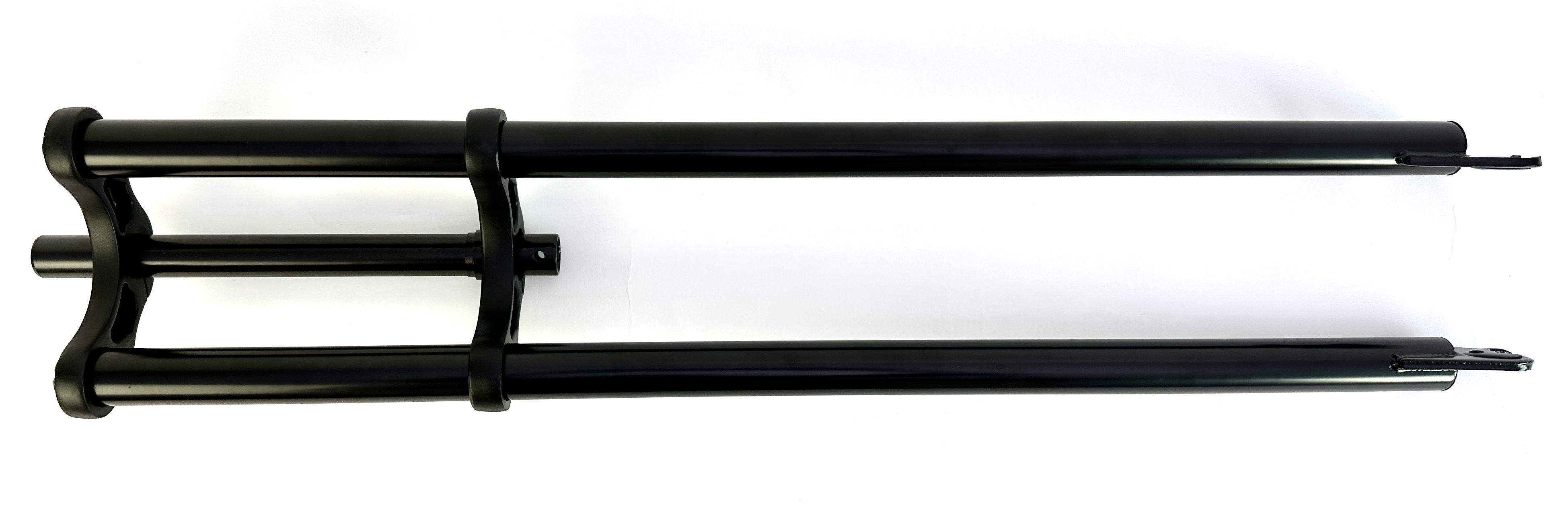 5-Horquilla de doble puente 800 mm negro eje de 1 pulgada