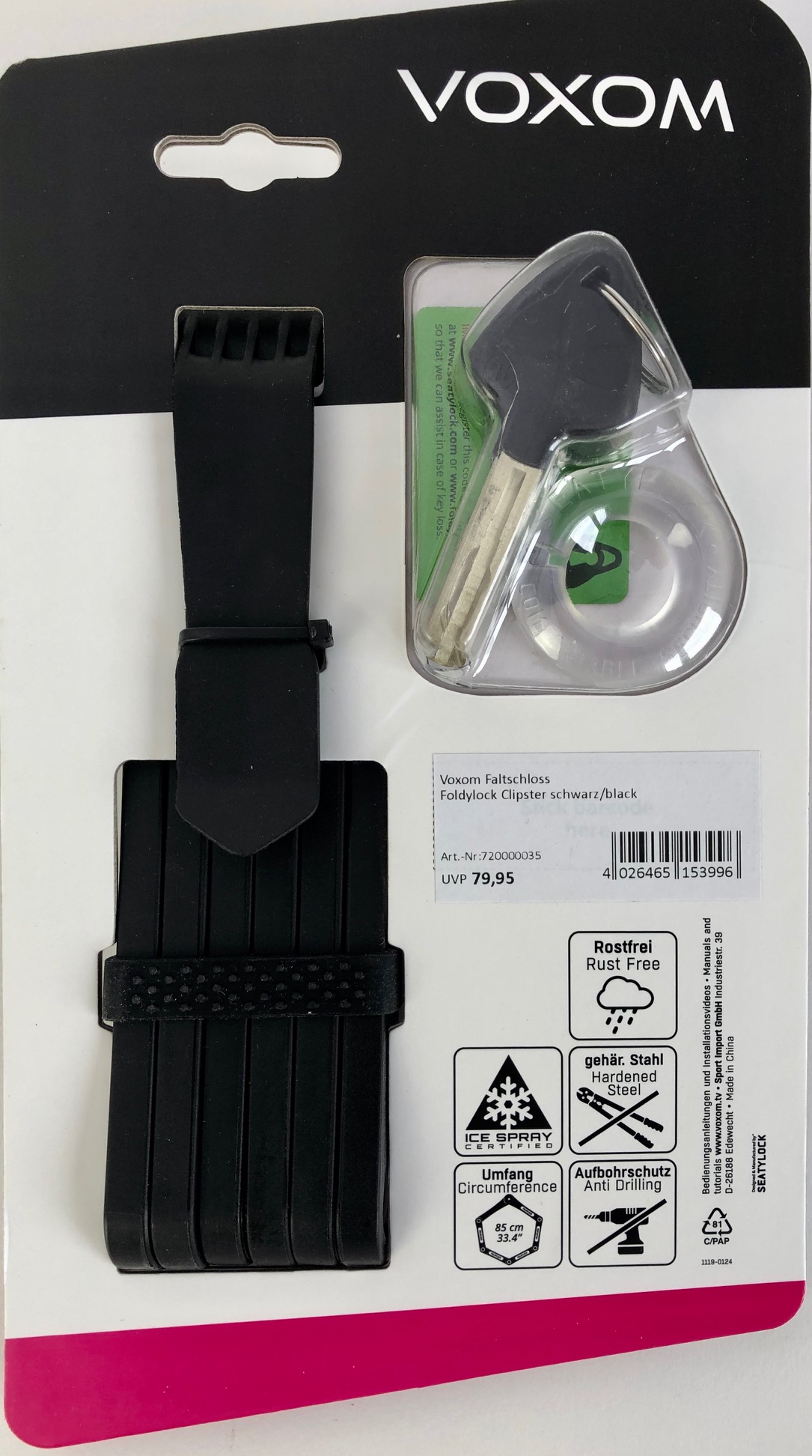 VOXOM-Fahrradschloss-Faltschloss-Clipster1