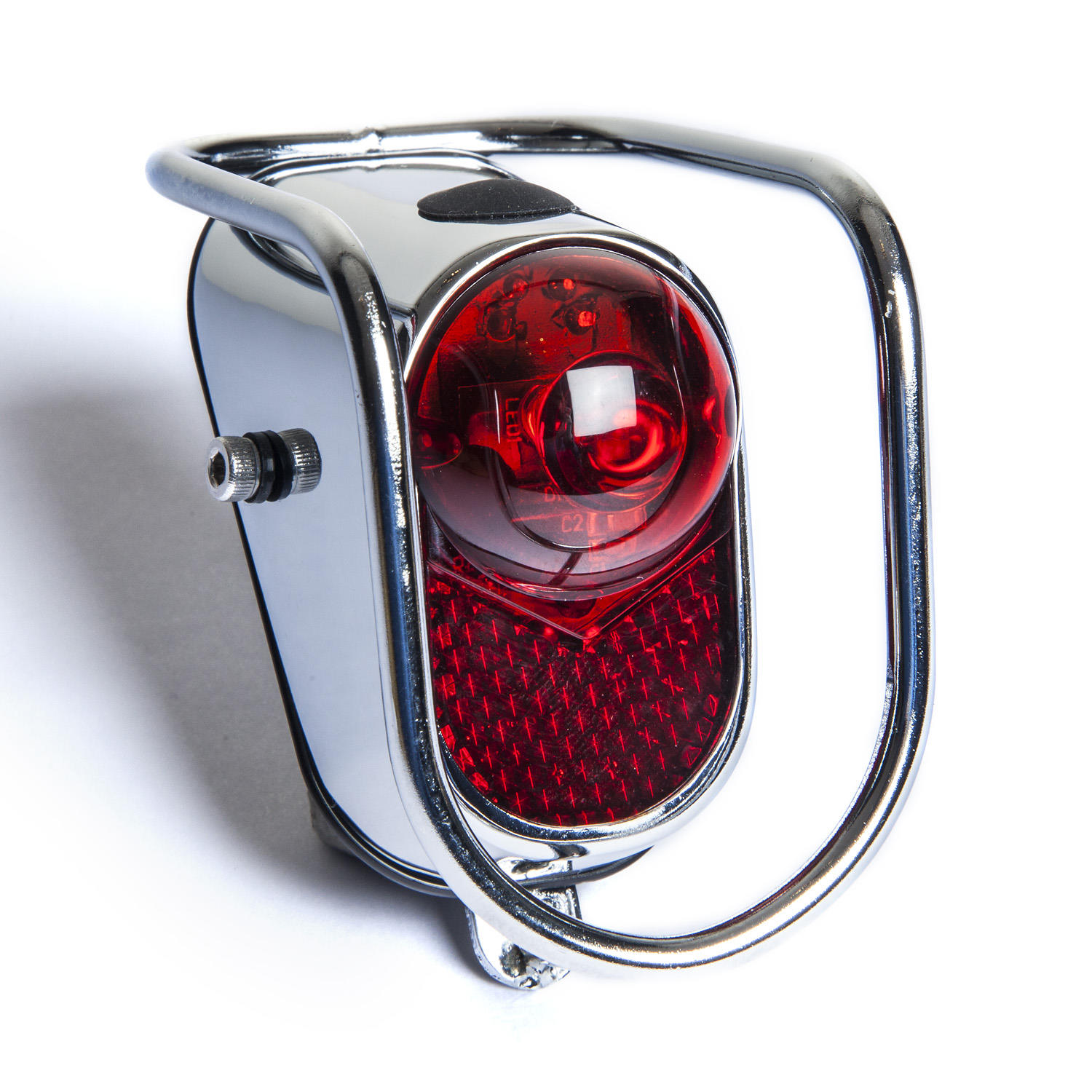 Lámpara trasera Classic Cycle Retro LED Tiger Eye con protector antigolpes con pilas para montaje en guardabarros