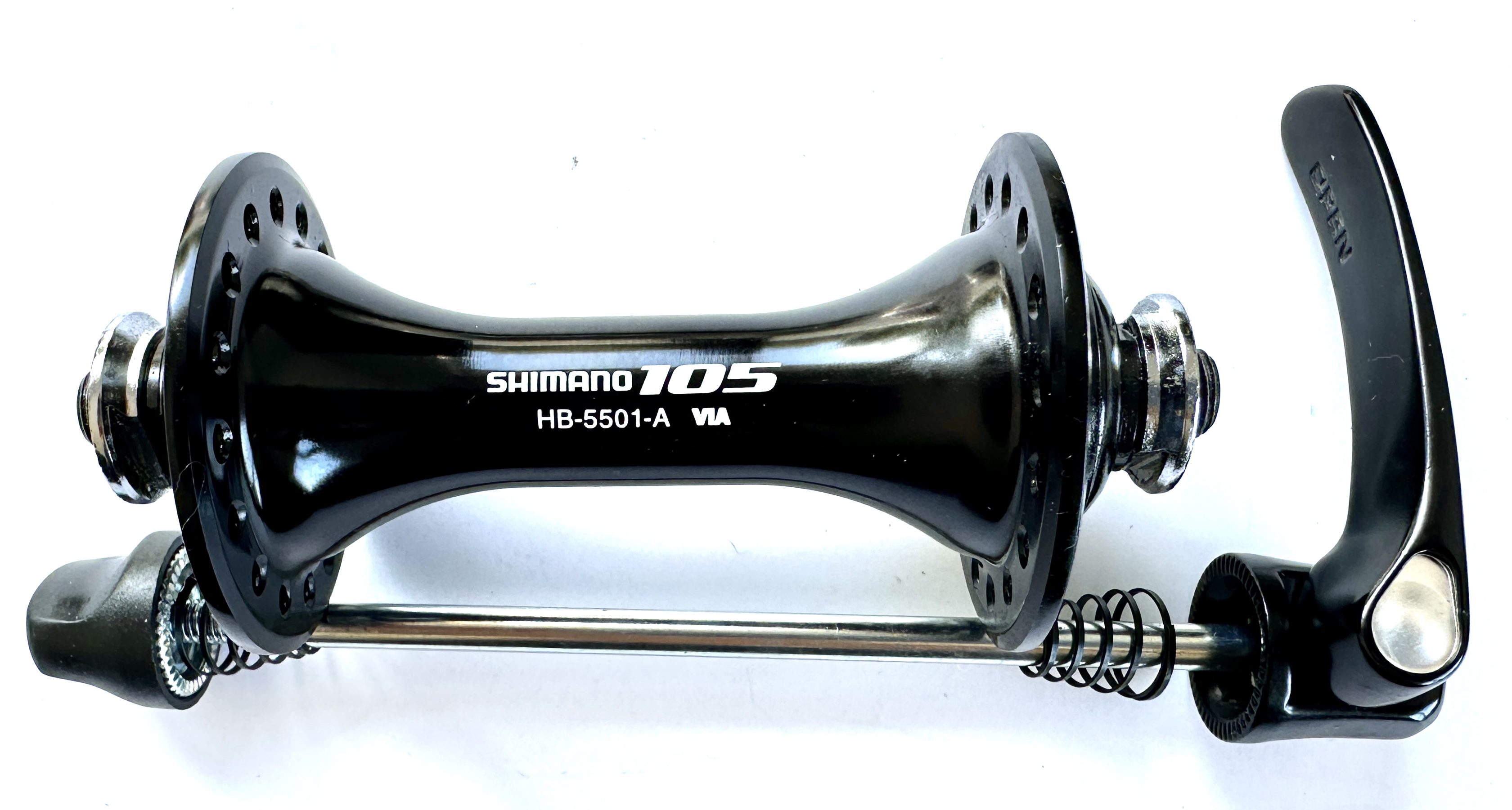 Buje delantero Shimano 105 HB-5501 32 agujeros, negro