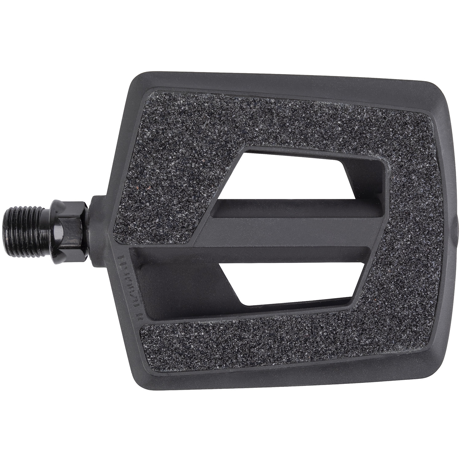 Pedales Steady Flat antiresbalizante pedal 9/16 con reflectores, negro