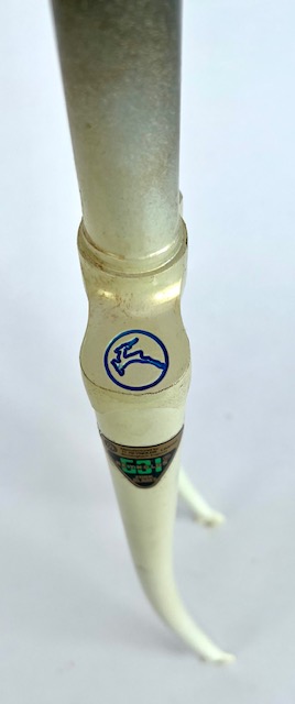 Horquilla de bicicleta Gazelle con punteras Campagnolo 28 pulgadas longitud del eje: 165 mm marfil claro
