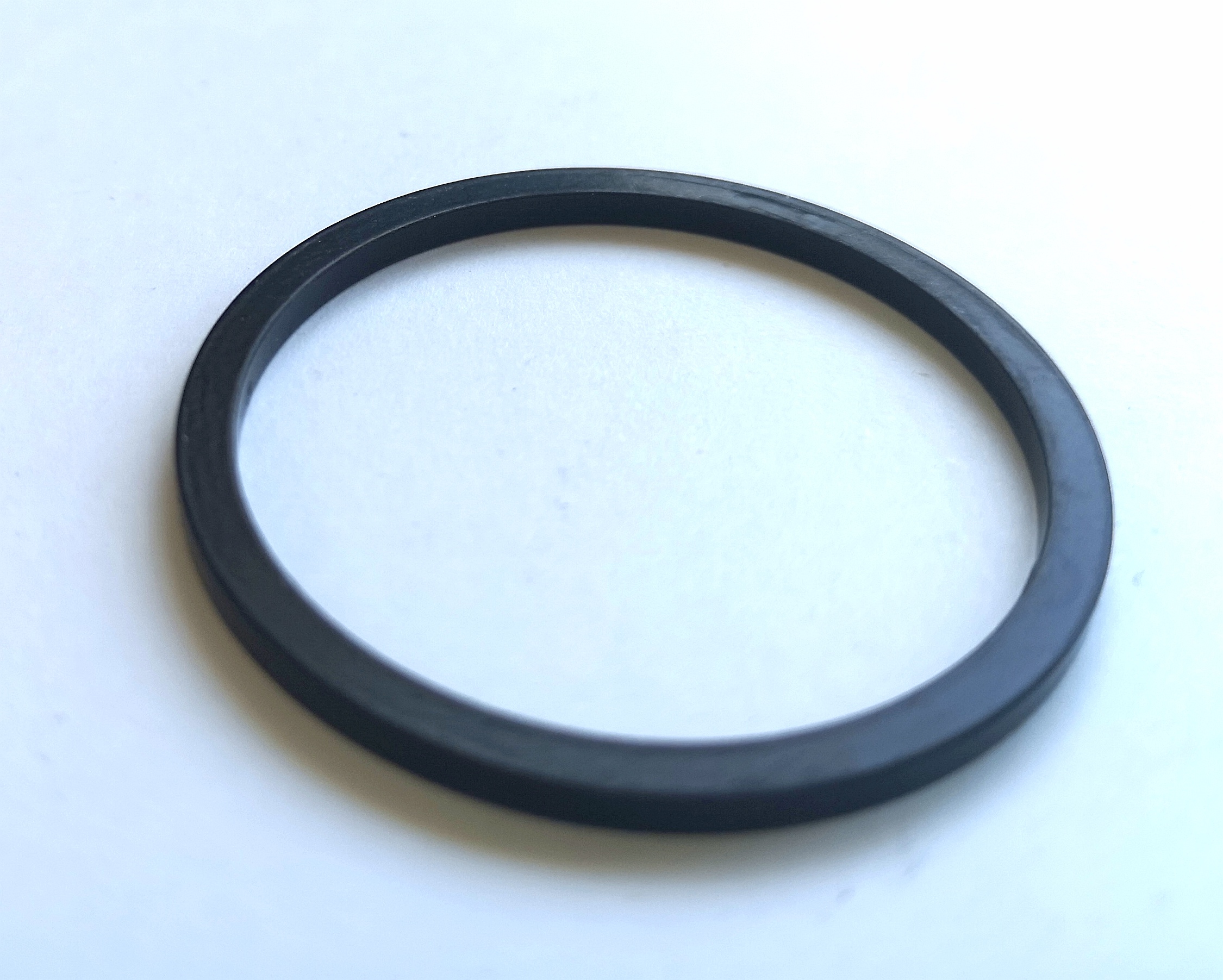 Anillo distanciador de aluminio Ø 35 mm, 2 mm de alto, negro