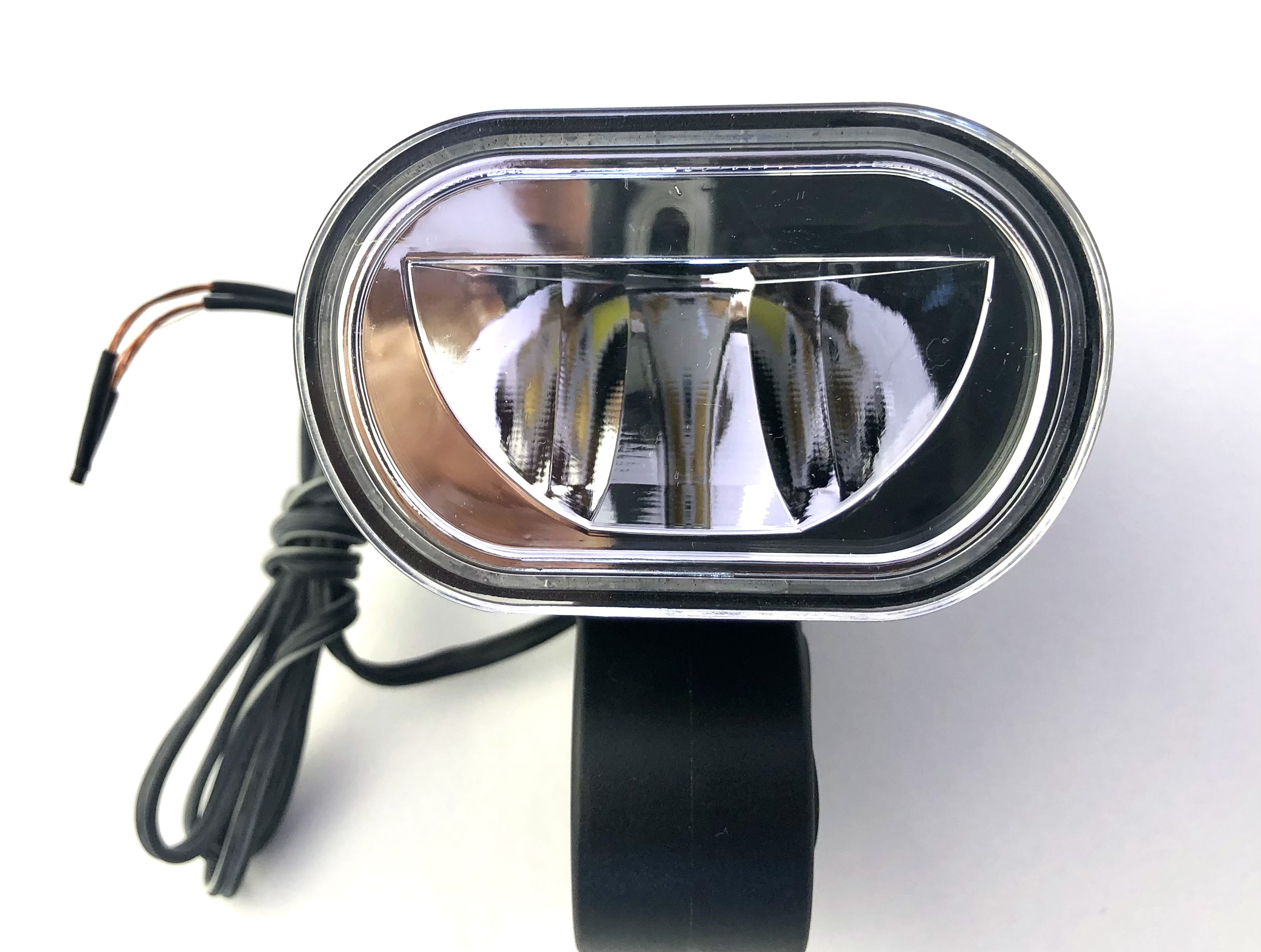 Philips LED E-Bike front lamp, black, handlebar mount