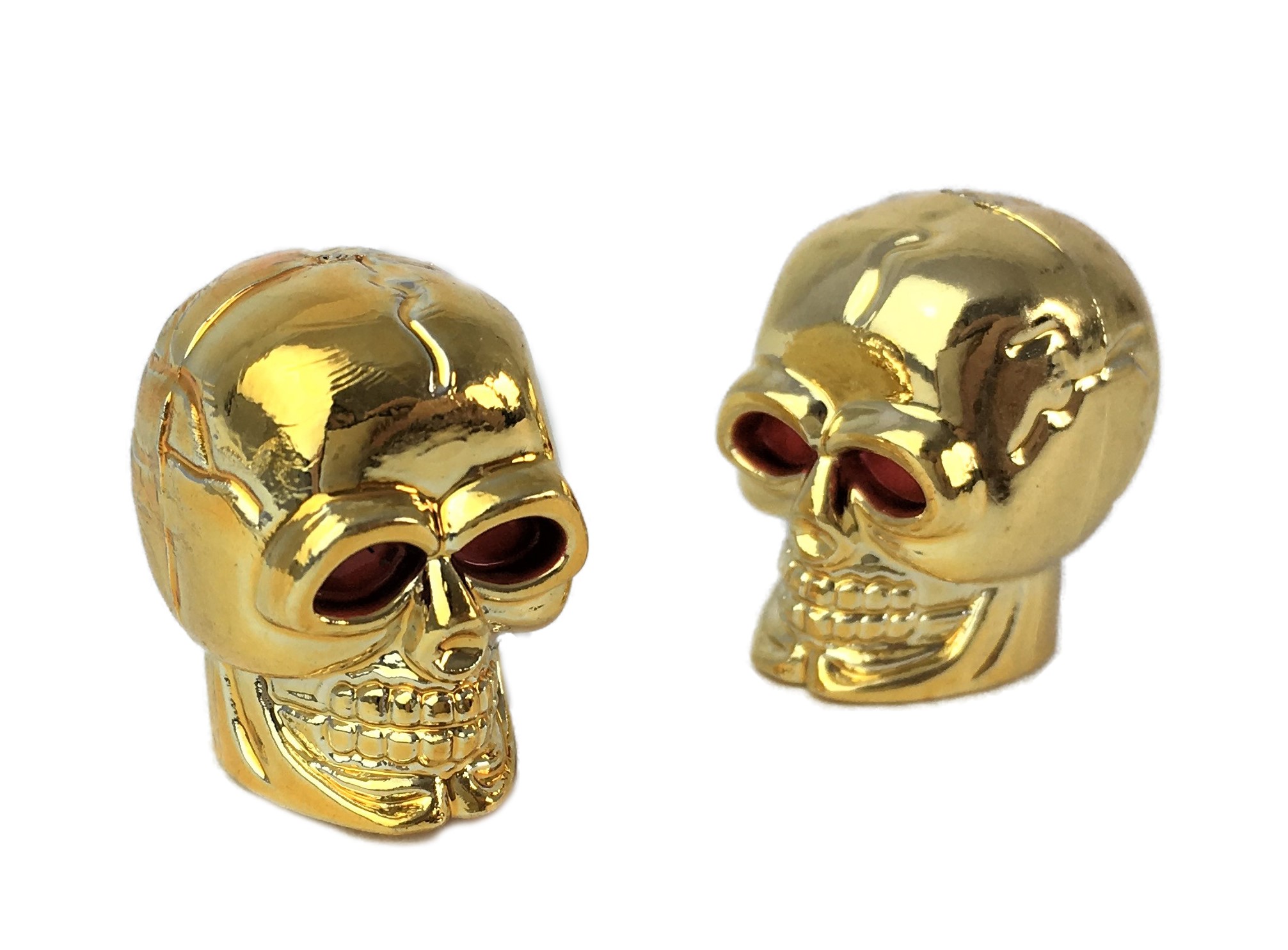 Tapones de válvula Skull/Calavera color dorado