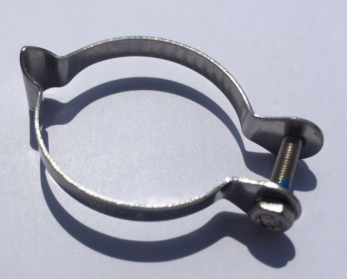 Abrazadera de acero para cable de frenos y de cambios para 31,8 mm