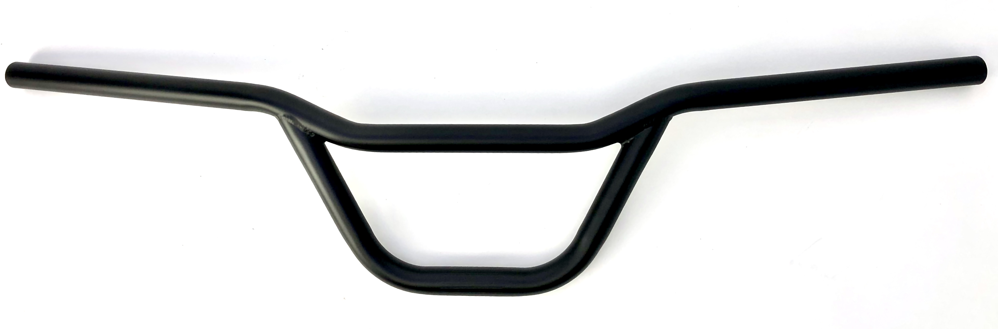 Flat Cross: manillar ancho y plano en forma de BMX negro mate