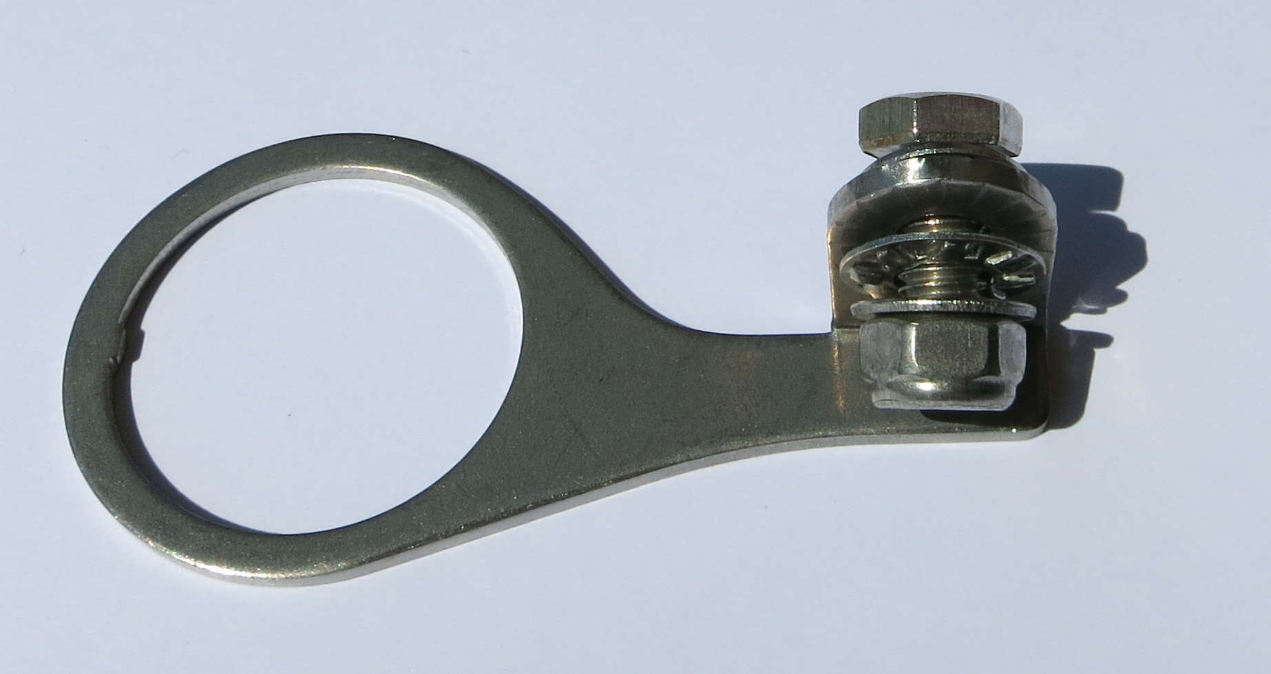 Soporte de lámpara de acero para unidad de dirección de 1 1/8 pulgadas