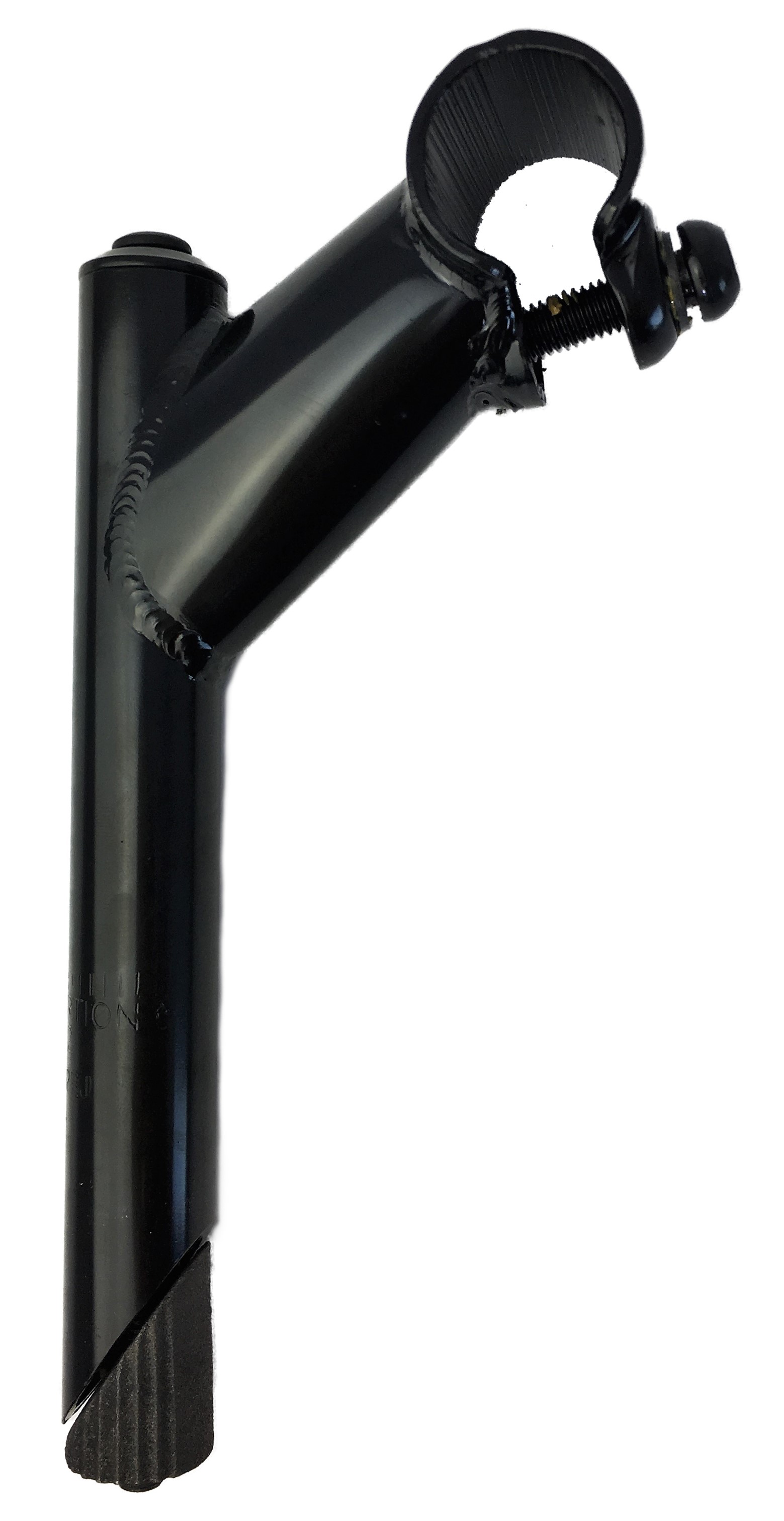 Tija del manillar  25,4 - 22,2, eje de acero con sujeción mediante 1 tornillo en negro Humpert Ergotec CV 102