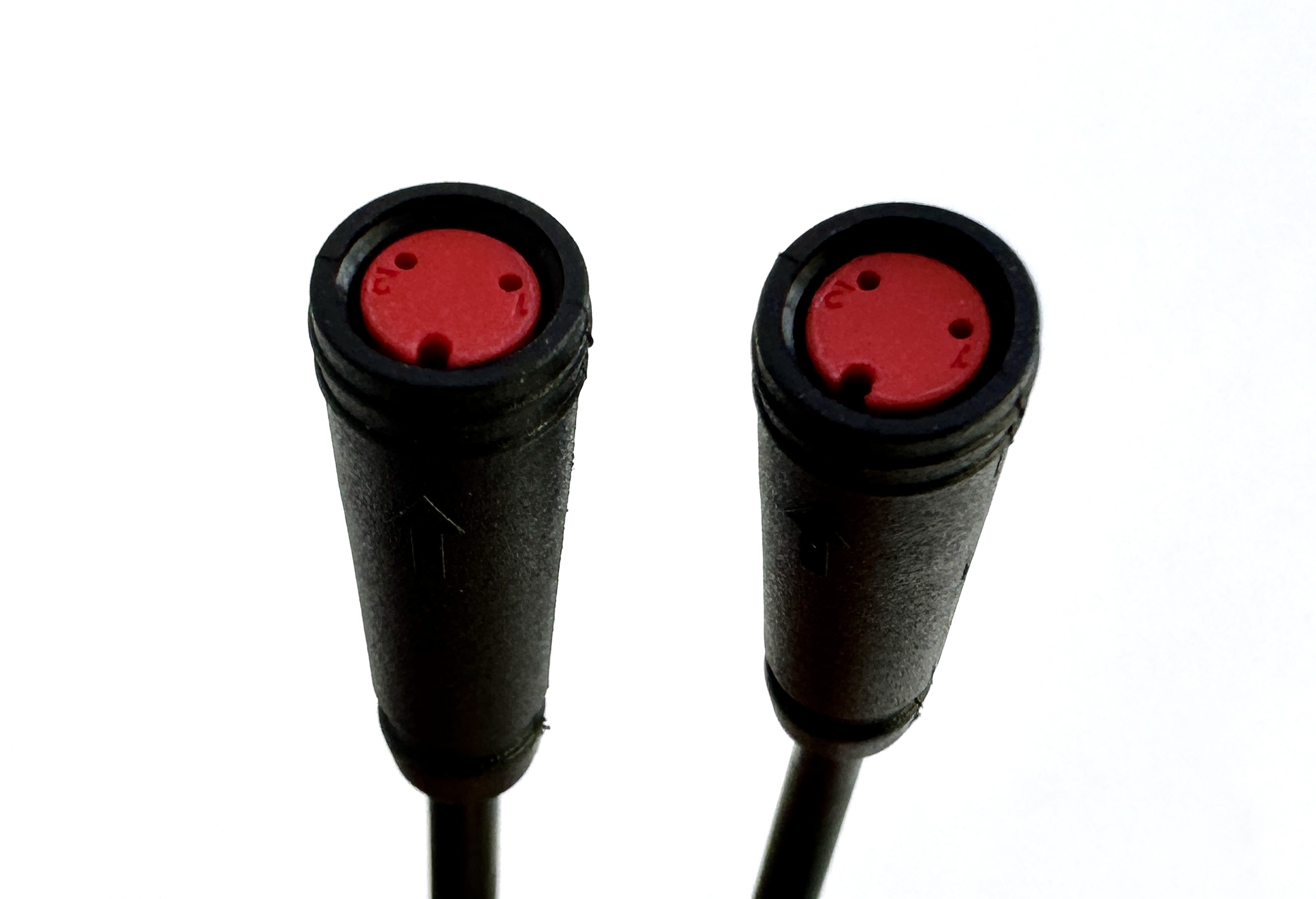 HIGO / Julet cable adaptador de 10,5 cm para ebike, 2 PIN hembra a hembra, rojo