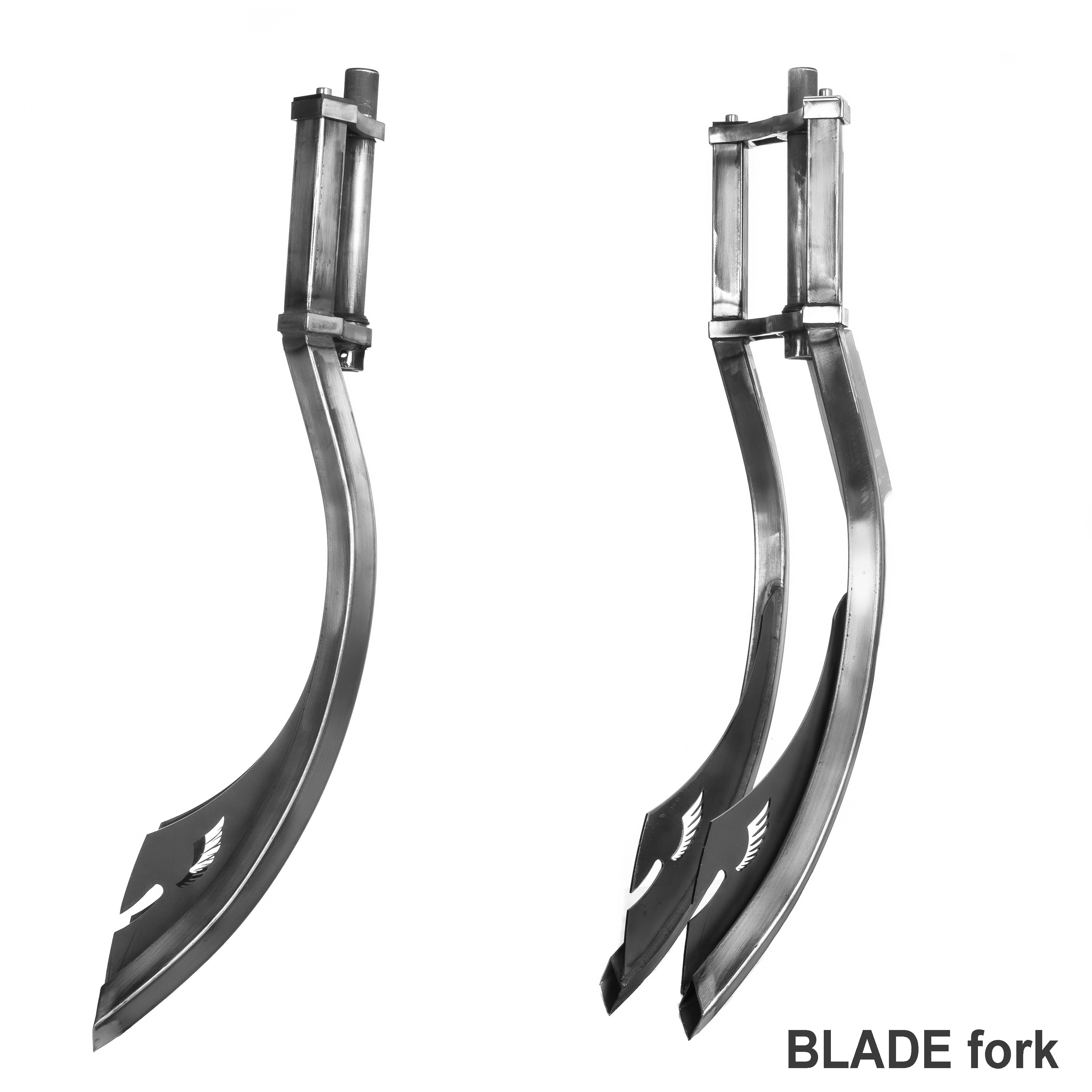 Blade Fork ALCB double crown, double down raw 1 1/8