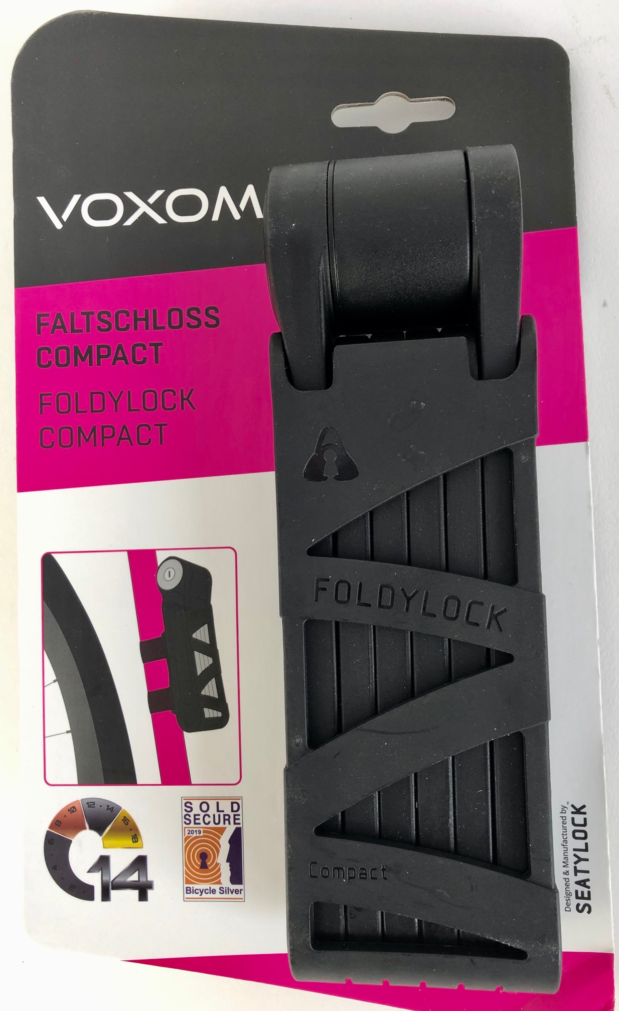 VOXOM-Fahrradschloss-Faltschloss-Compact
