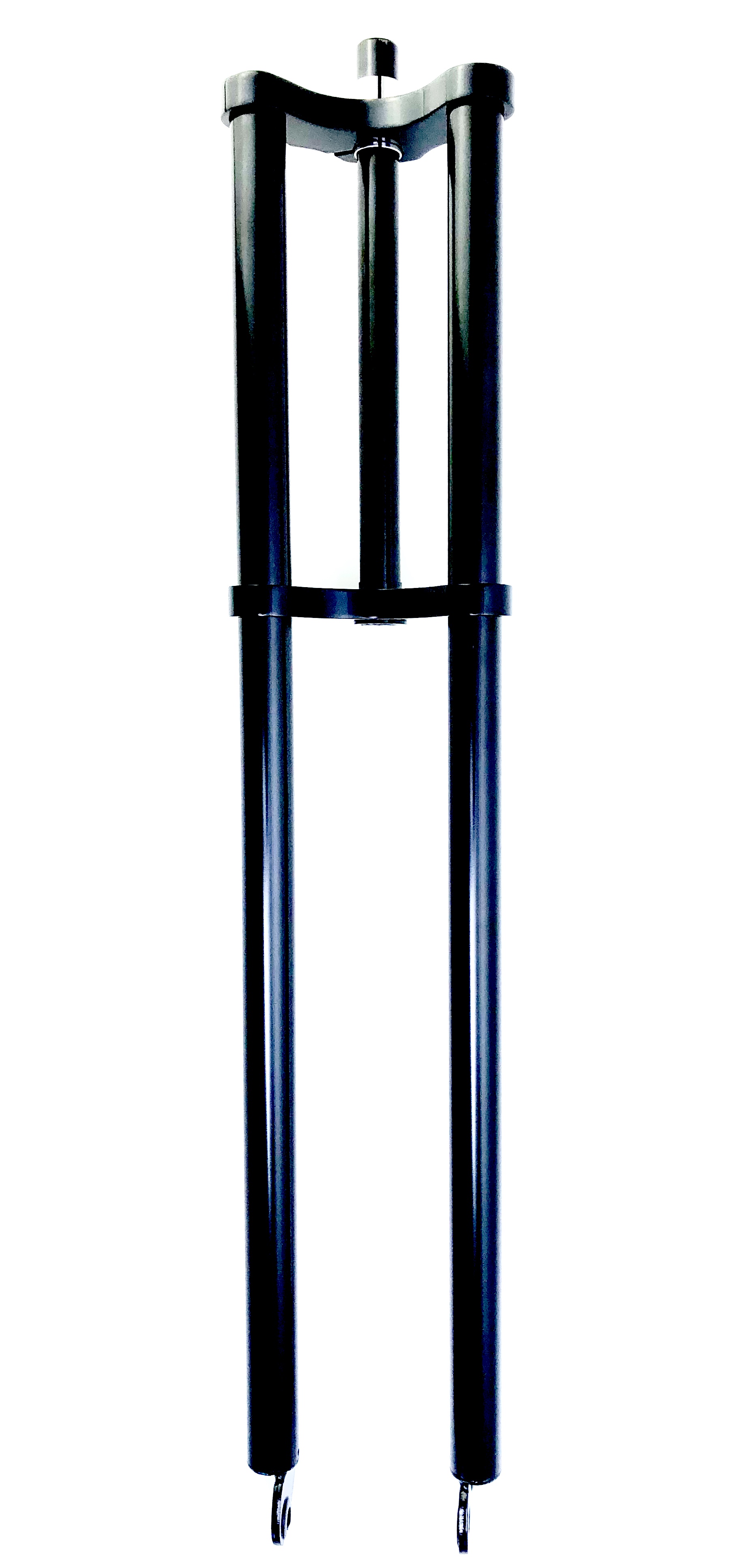 Horquilla de puente doble 840 mm acero et aluminio negro, eje 1 1/8