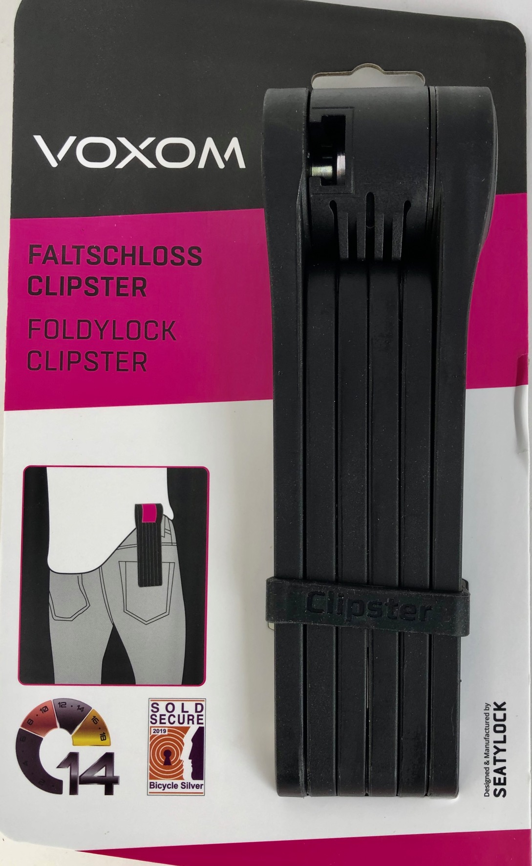 VOXOM-Fahrradschloss-Faltschloss-Clipster